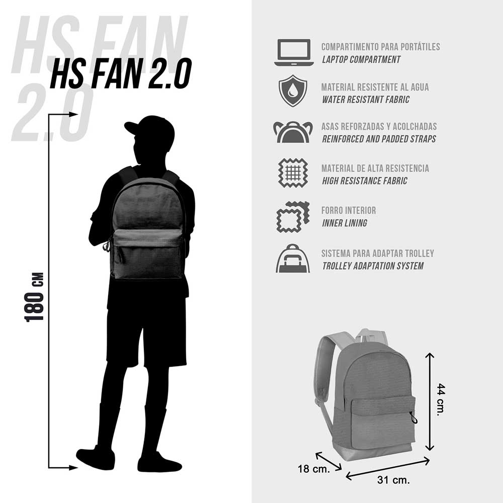 Rucksack Wednesday 31 x 18 x 44 cm