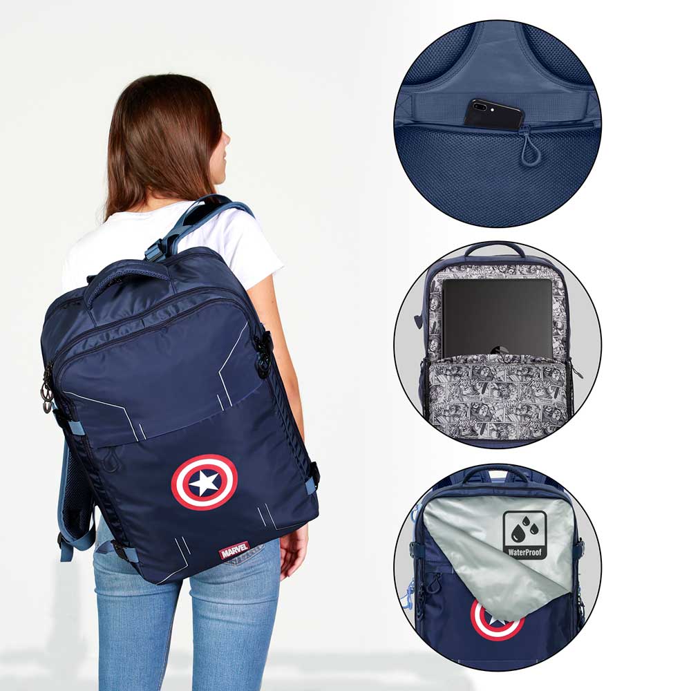 Rucksack Captain America - Handgepäck 33 x 23 x 47 cm