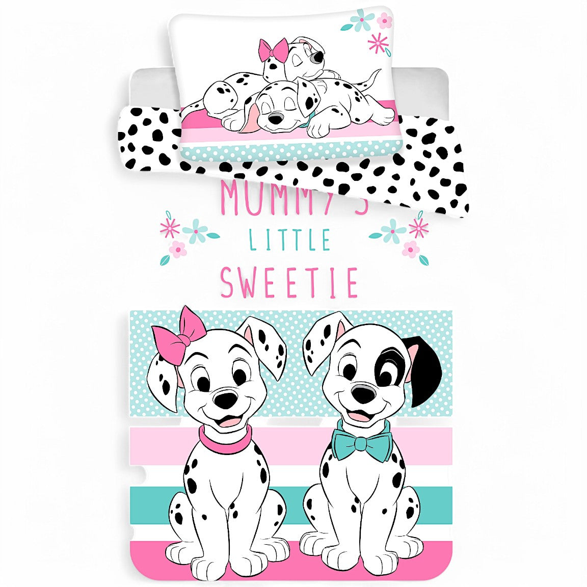 101 Dalmatiner Kinderbettwäsche Set 2-tlg. 100 x 135 cm