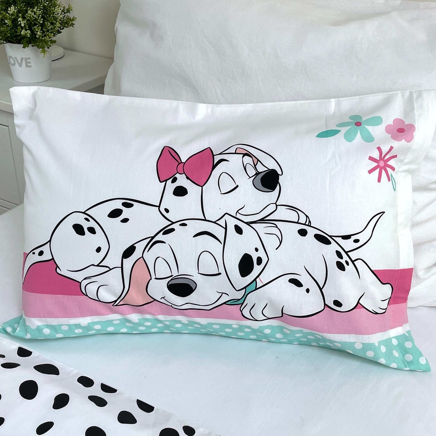101 Dalmatiner Kinderbettwäsche Set 2-tlg. 100 x 135 cm