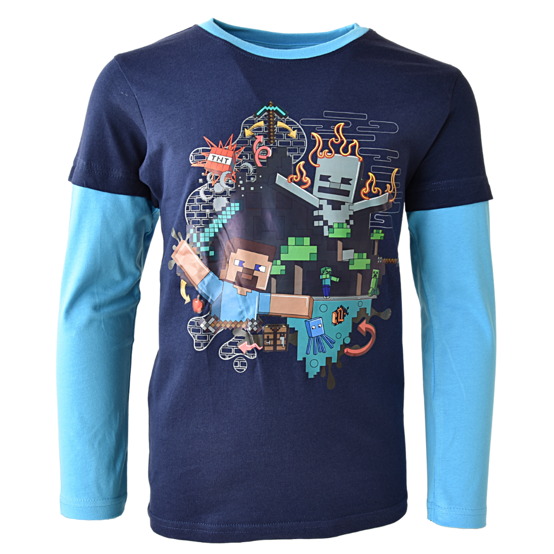 Minecraft Langarmshirt für Jungen