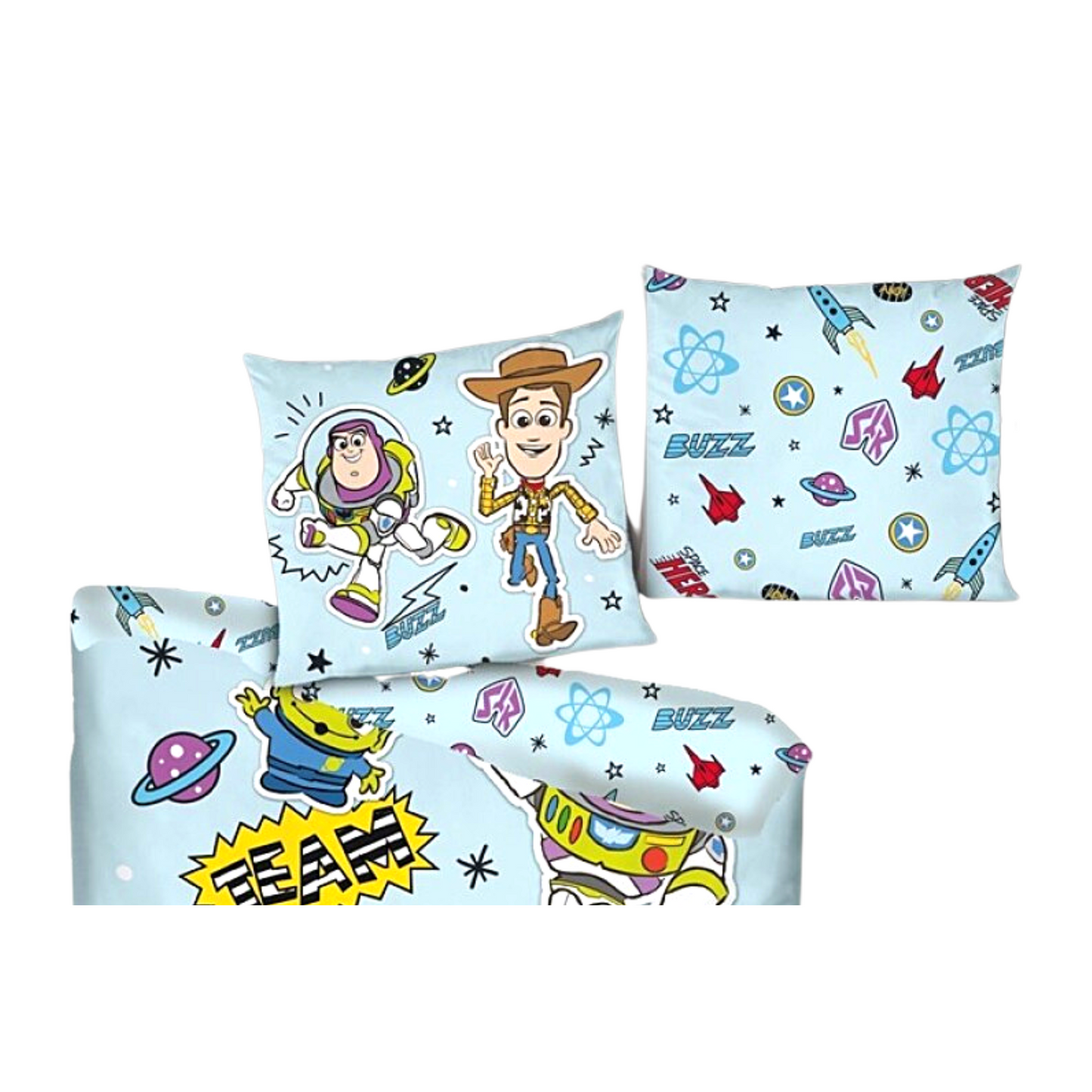 Toy Story Kinderbettwäsche Set 2-tlg. AWESOME TEAM 135-140x200 cm