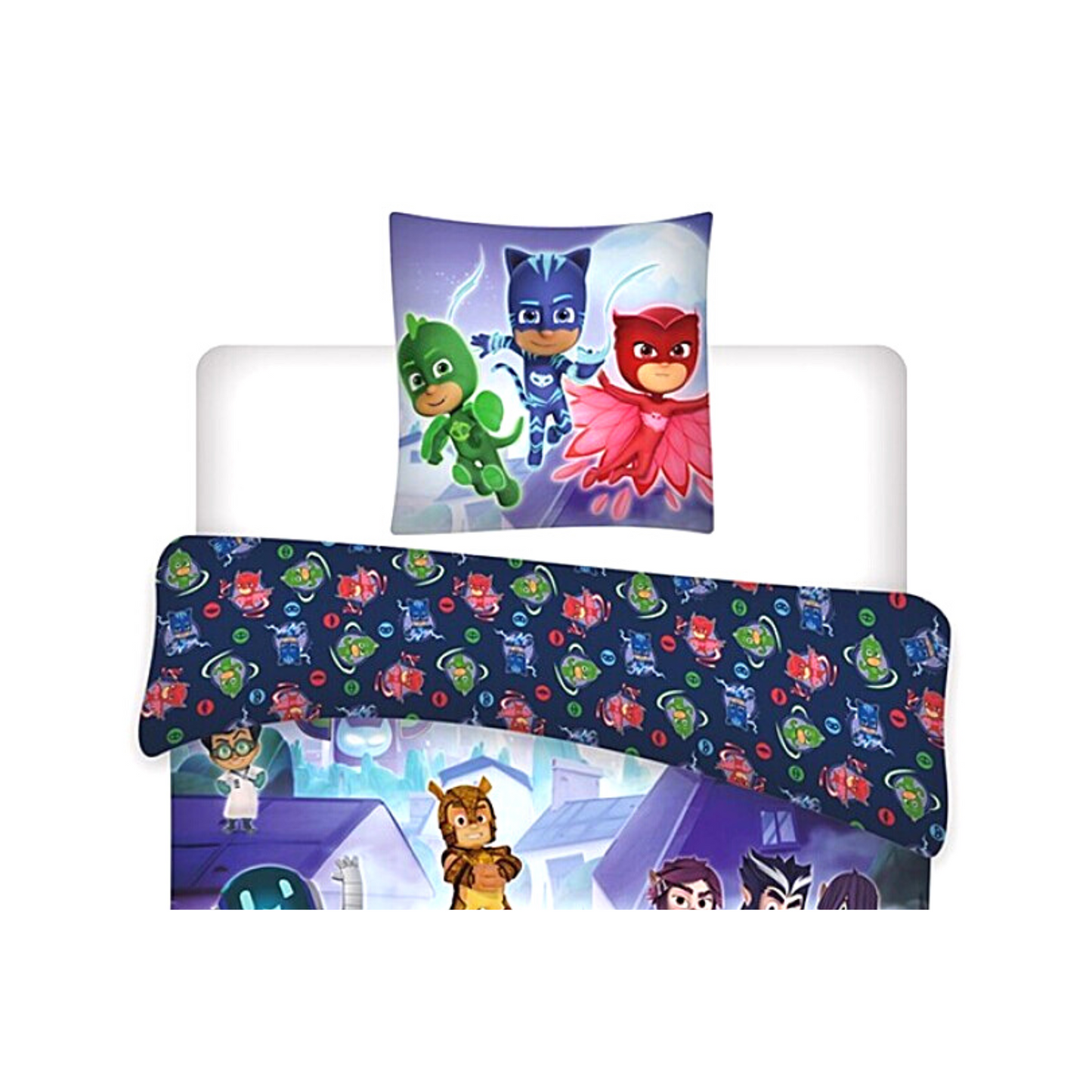 PJ Masks Kinderbettwäsche Set 2-tlg. 135-140 x 200 cm