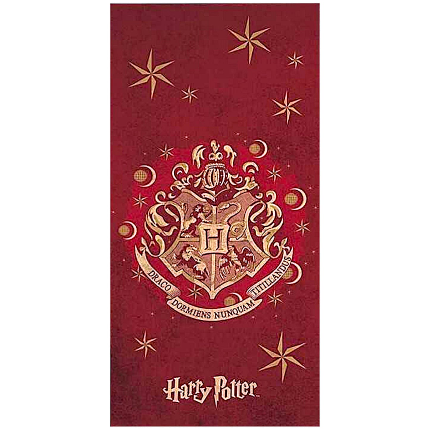 Harry Potter Badetuch in Dunkelrot 70 x 140 cm