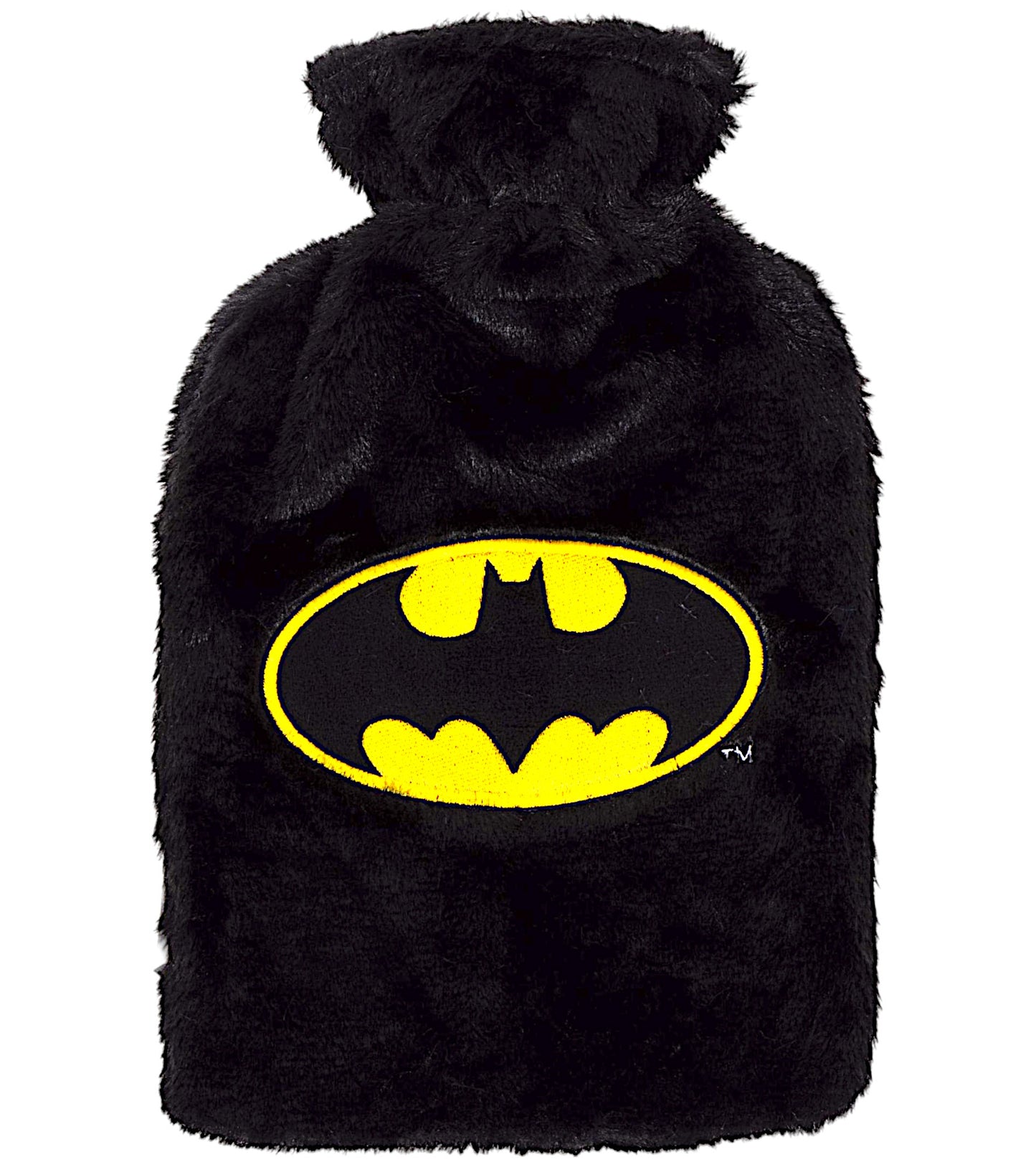 Batman Wärmflasche 1,5 Liter mit weichem Plüschbezug