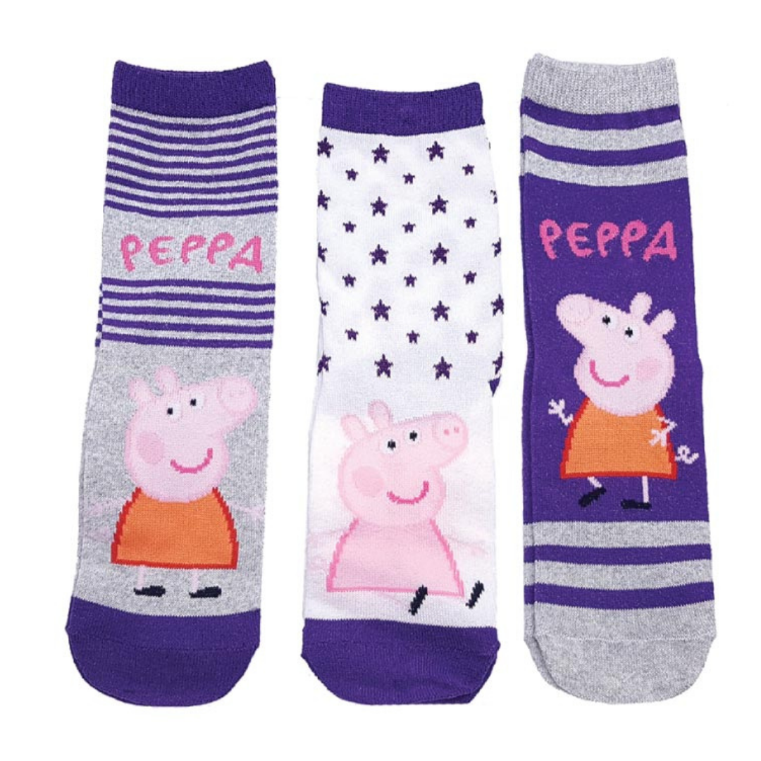 Peppa Pig Kindersocken 3er - Pack Gr. 23-34