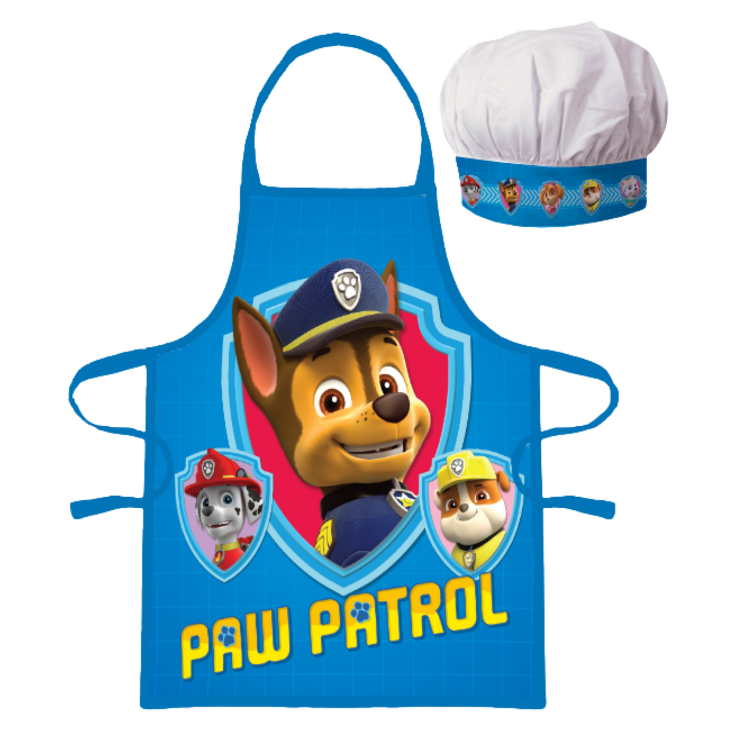 Paw Patrol "Chase" Kochschürze Set mit Kochmütze