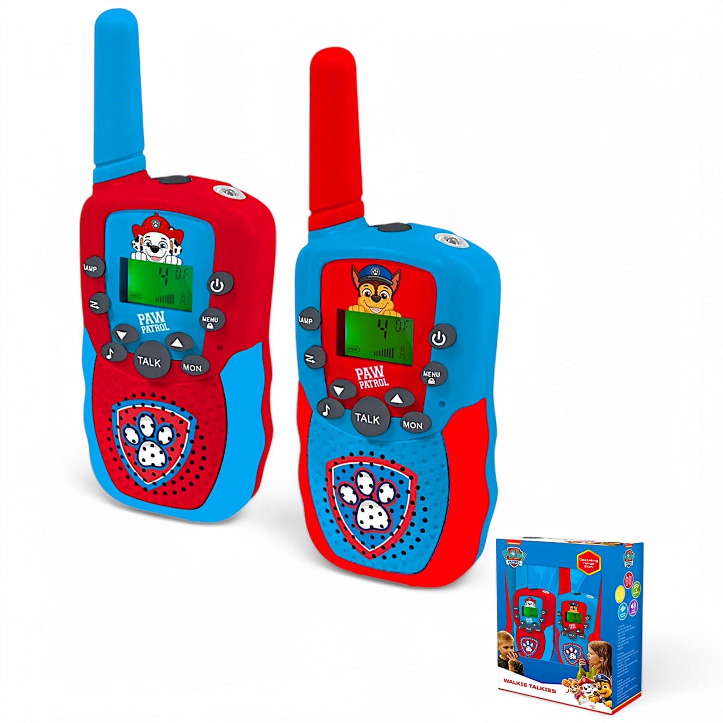 Walkie Talkie Paw Patrol für Kinder 1 Km Reichweite