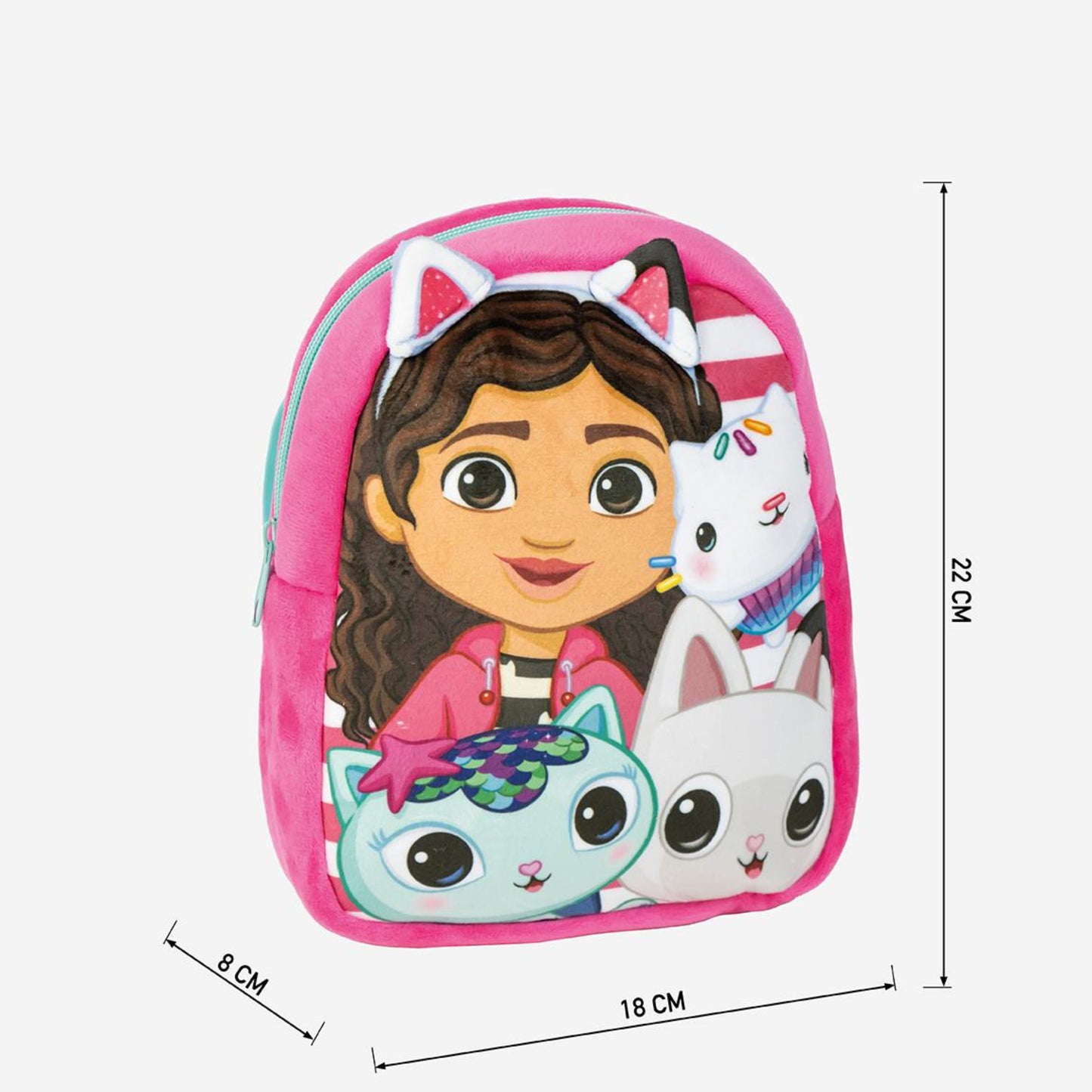 Gabby´s Dollhouse 3D Plüsch Kinderrucksack 18x8x22 cm