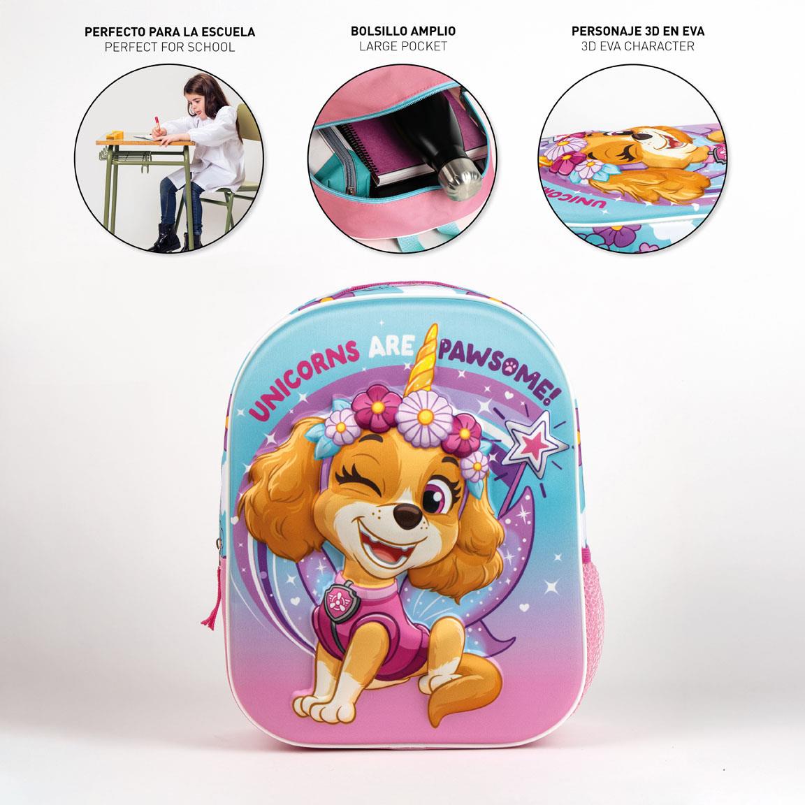 Paw Patrol Skye 3D Kinderrucksack 31x25x10 cm