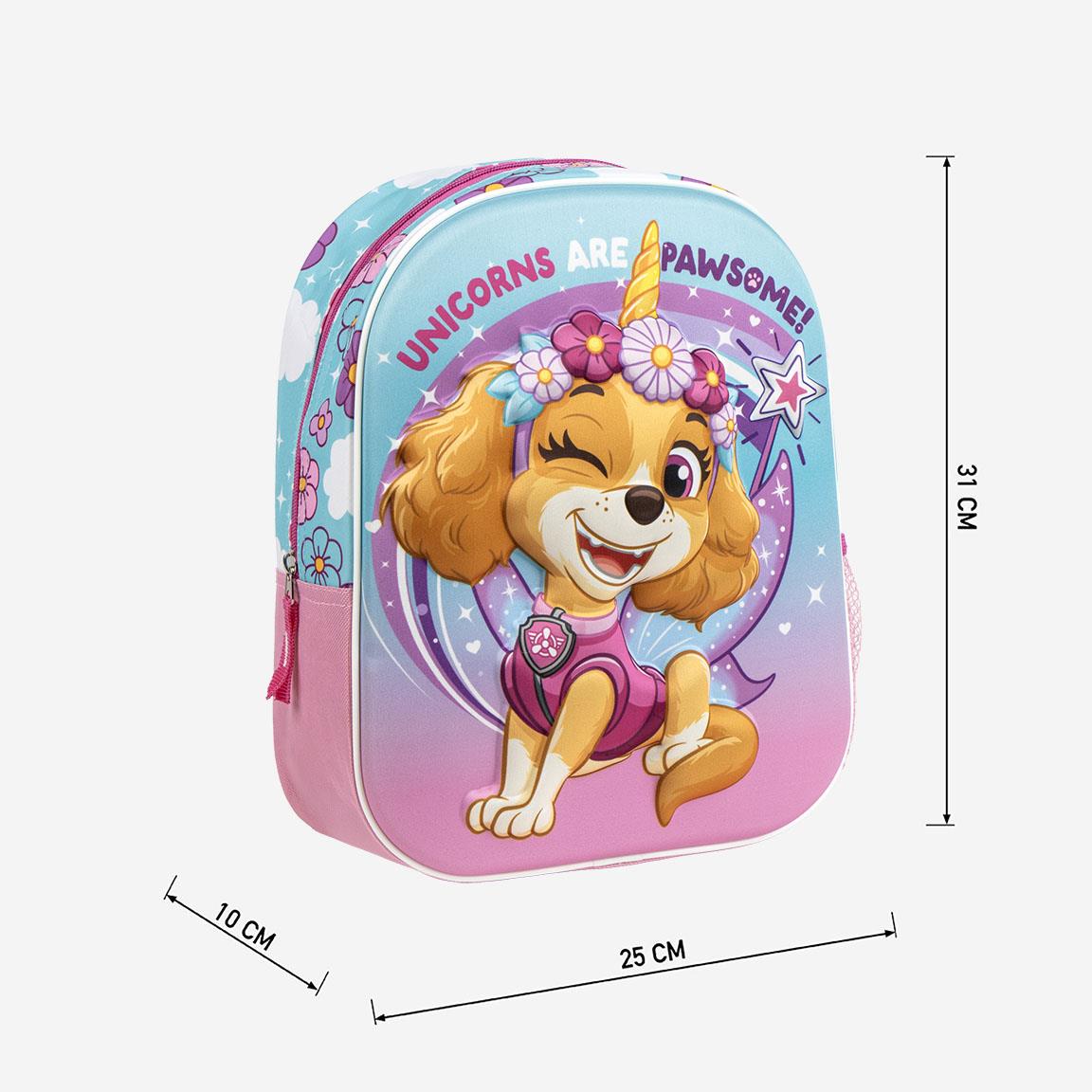Paw Patrol Skye 3D Kinderrucksack 31x25x10 cm