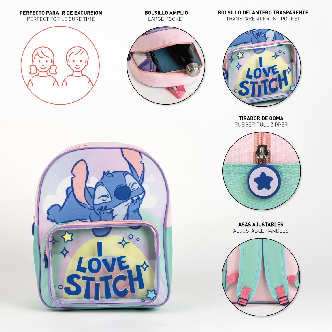 Disney Stitch Kinderrucksack 30x25x12 cm