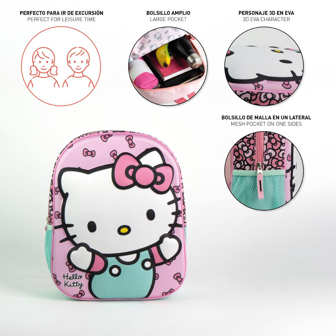 Hello Kitty 3D Kinderrucksack 31x25x10 cm