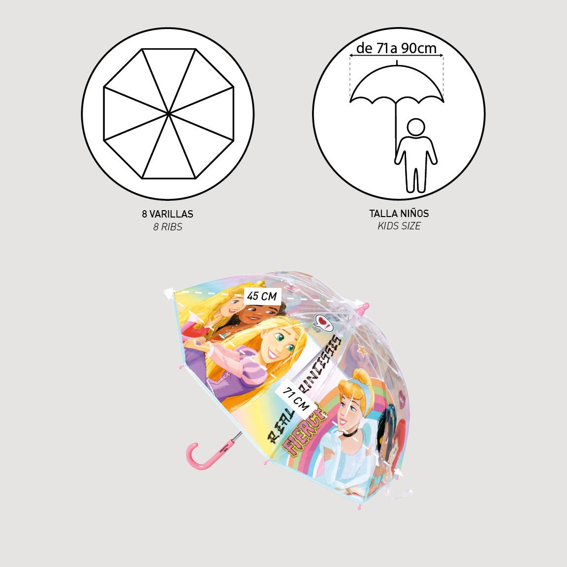 Disney Princess Regenschirm für Kinder Ø 71 cm