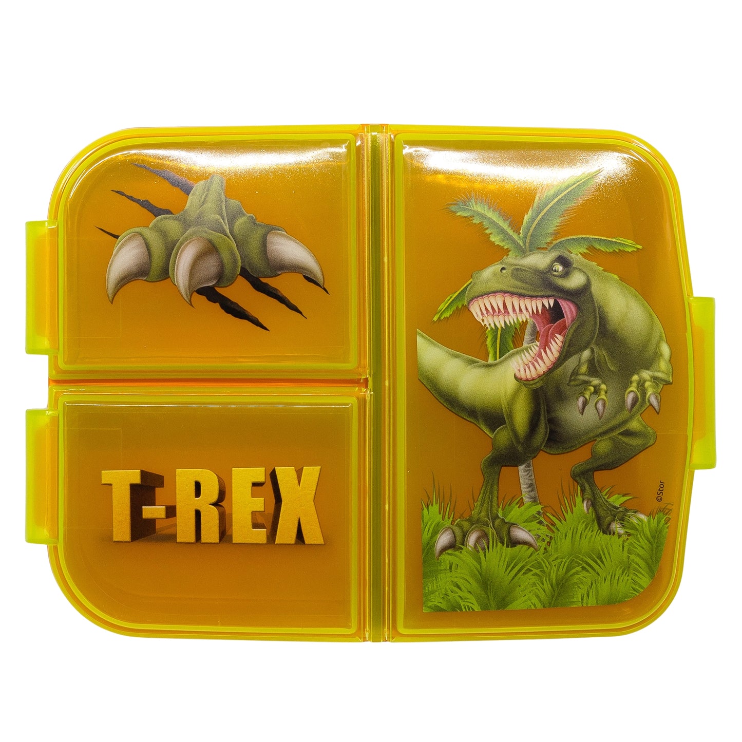 T-REX Brotdose mit 3-Fach-Unterteilung