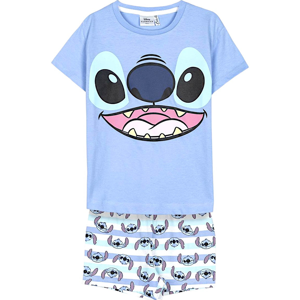 Schlafanzug kurz Lilo & Stitch für Kinder Gr.110-152 cm