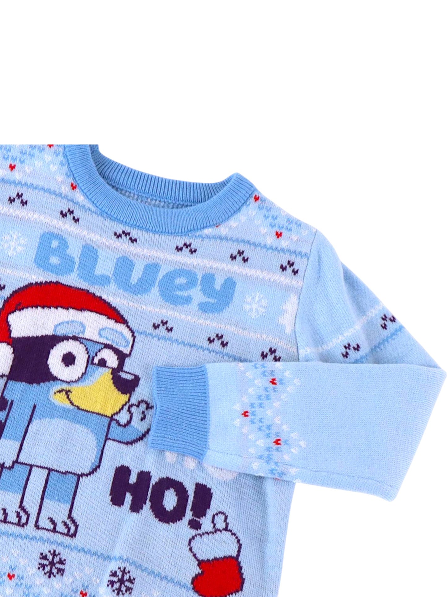 Bluey Strickpullover - Weihnachtspullover Gr. 98 - 116 cm