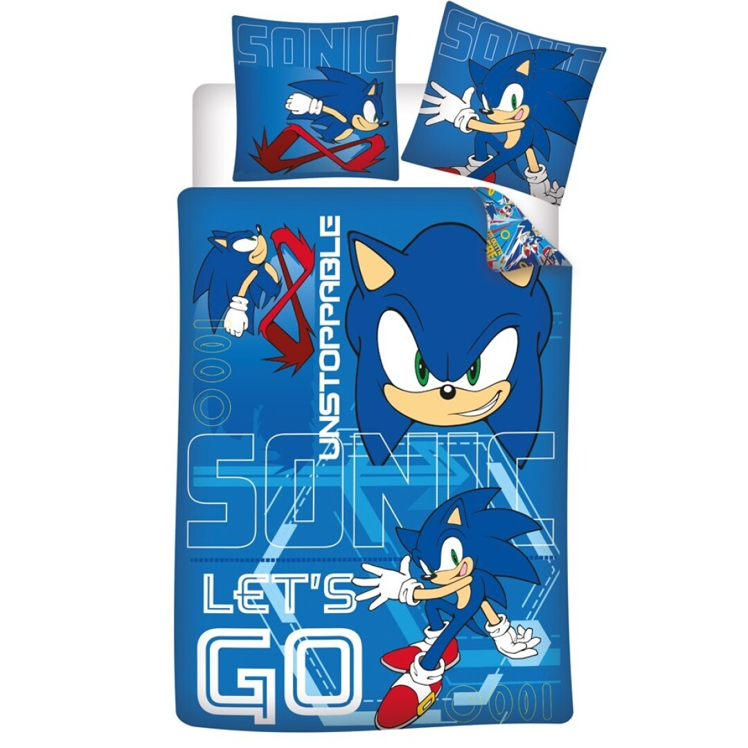 Sonic The Hedgehog Kinderbettwäsche Set 2-tlg. 135-140 x 200 cm