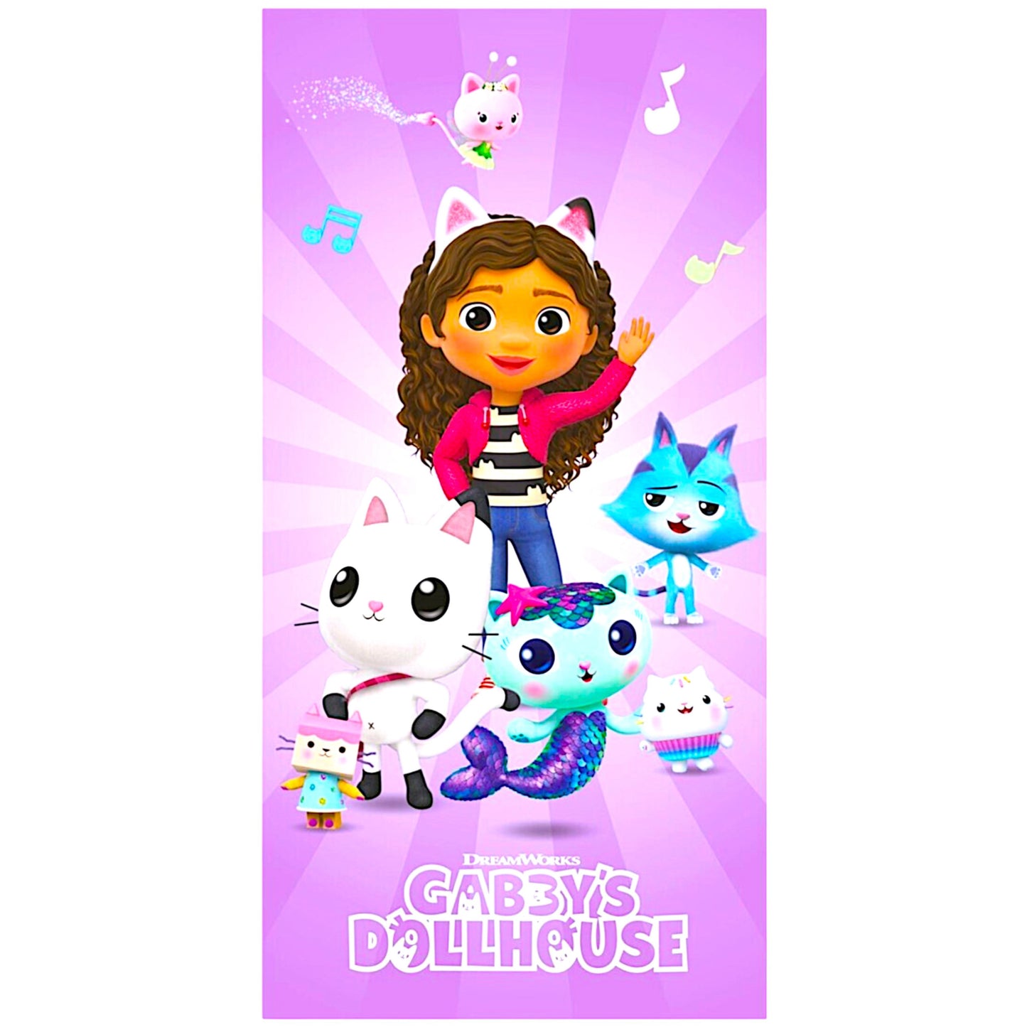 Gabby´s Dollhouse Bade-/Strandtuch 70 x 140 cm
