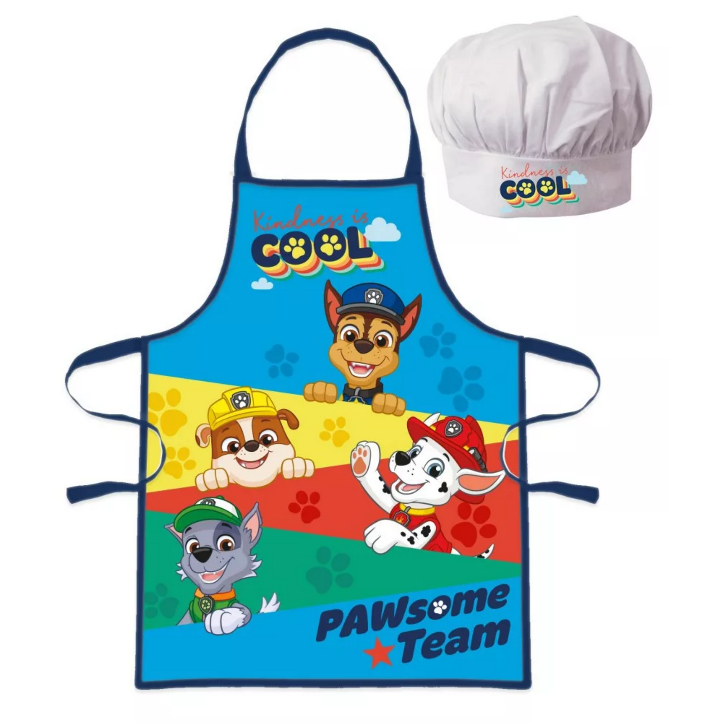 Paw Patrol Kochschürze Set mit Chefmütze