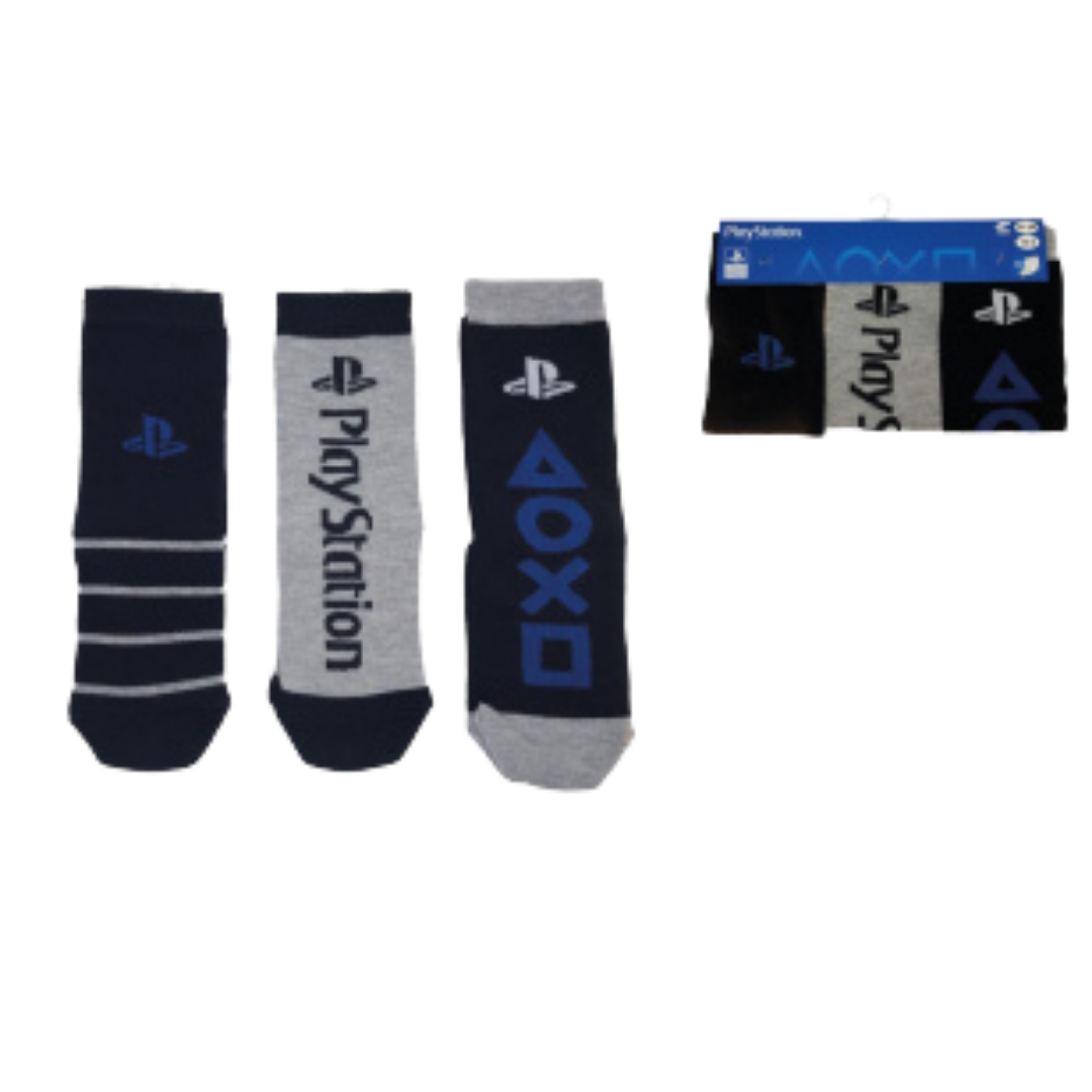Playstation Kindersocken 3er - Pack Gr. 31-34