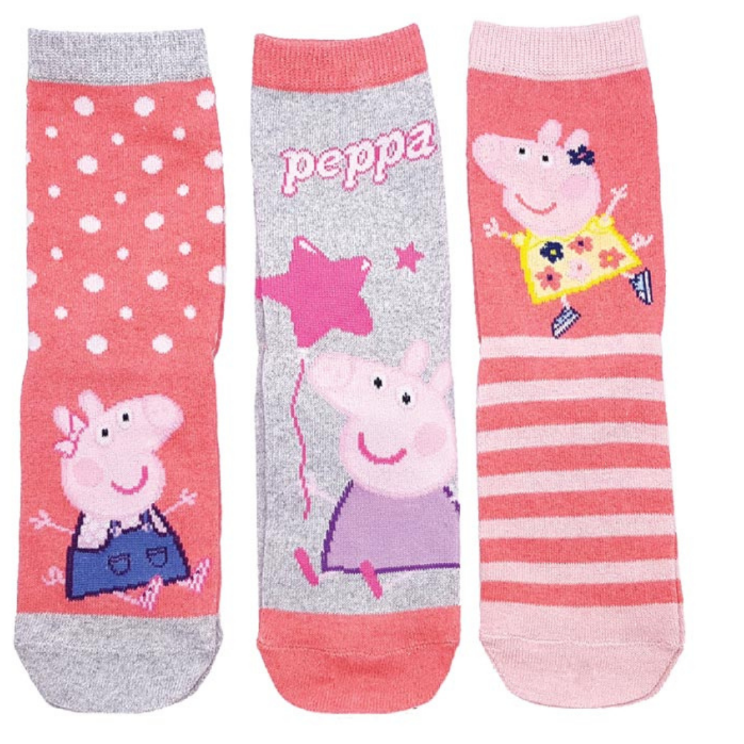 Peppa Pig Kindersocken 3er - Pack Gr. 23-34