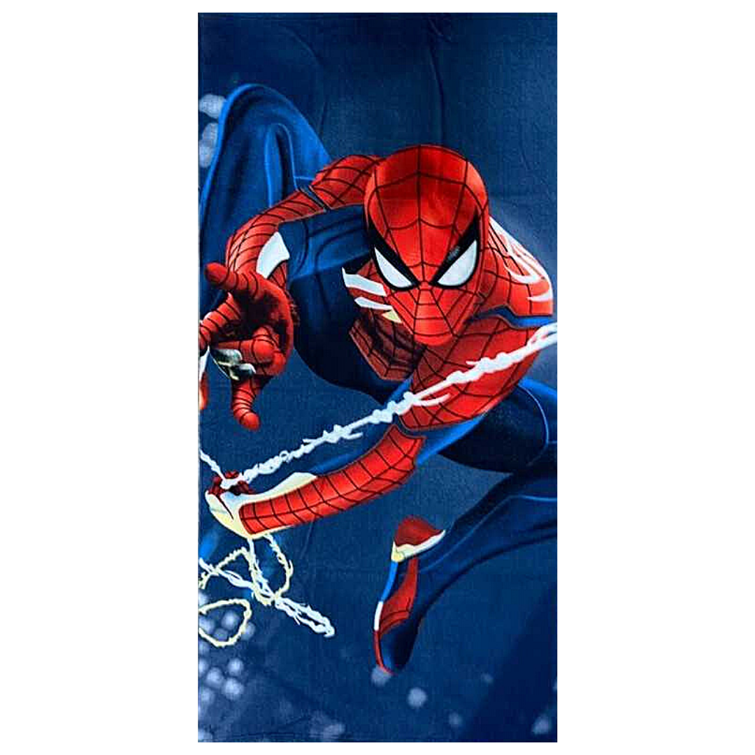 Spider-Man Badetuch in Blau 70 x 140 cm