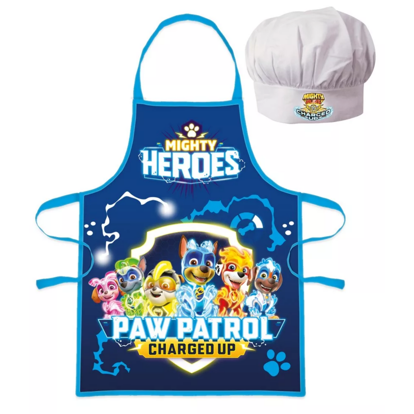 Paw Patrol "charged up" Kochschürze Set mit Chefmütze