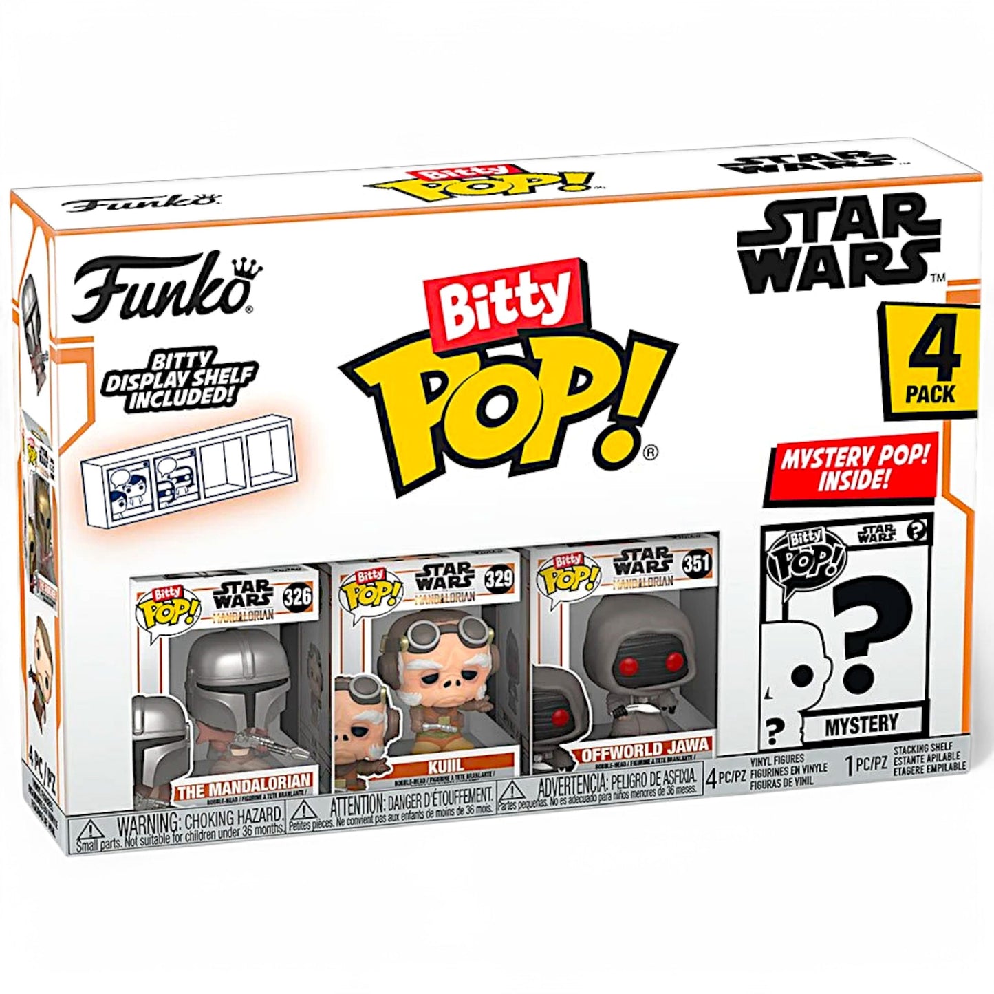 Funko Spielfigur Bitty POP! Star Wars Mandalorian 4er-Pack zum sammeln