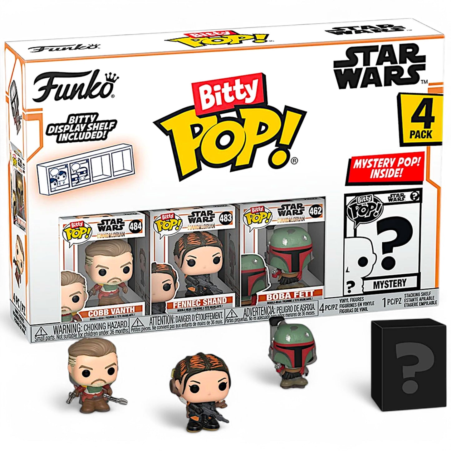 Funko Spielfigur Bitty POP! Star Wars Mandalorian 4er-Pack zum sammeln
