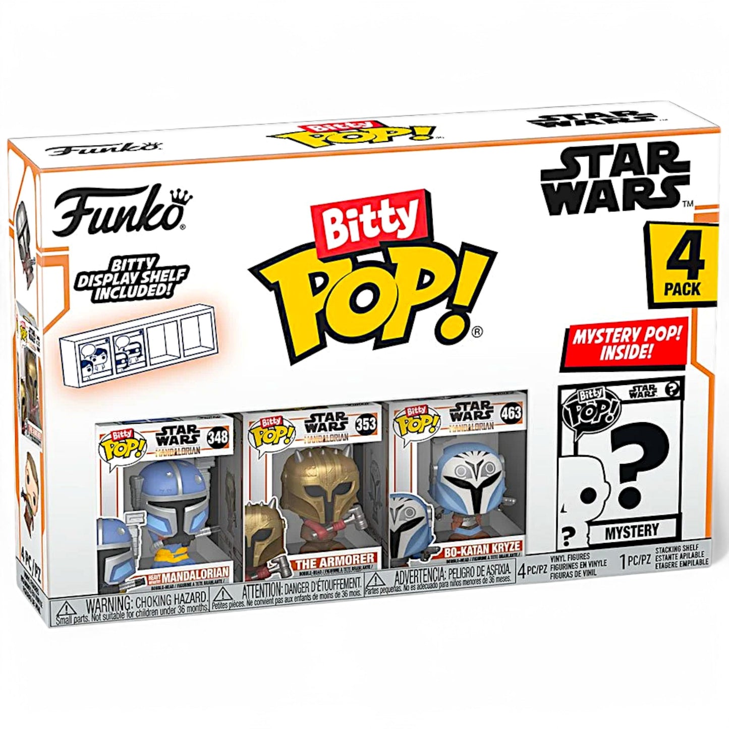 Funko Spielfigur Bitty POP! Star Wars Mandalorian 4er-Pack zum sammeln