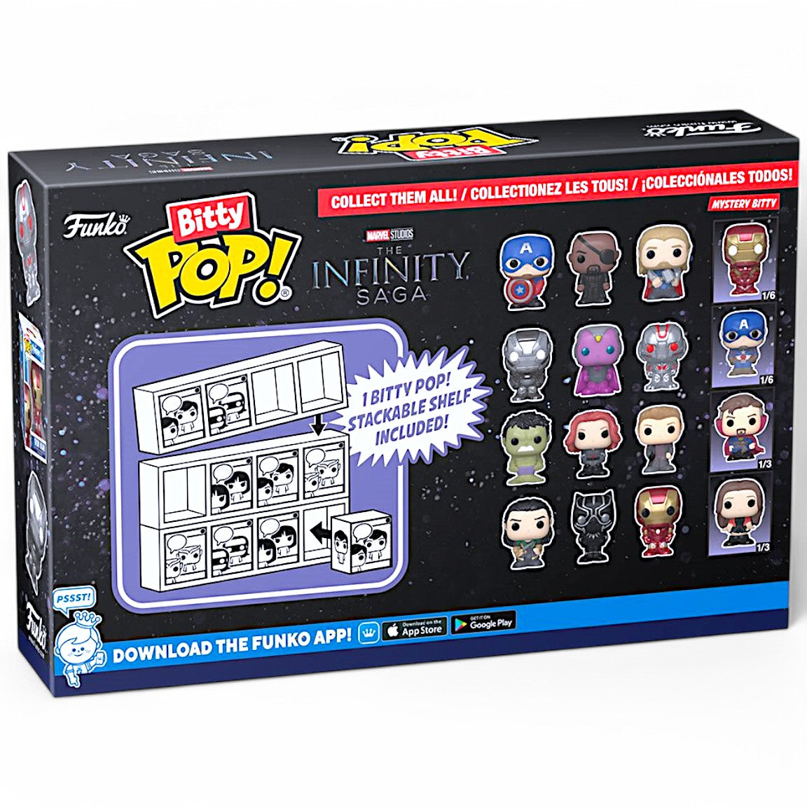 Funko Spielfigur Bitty POP! Marvel Hulk 4er - Pack zum sammeln