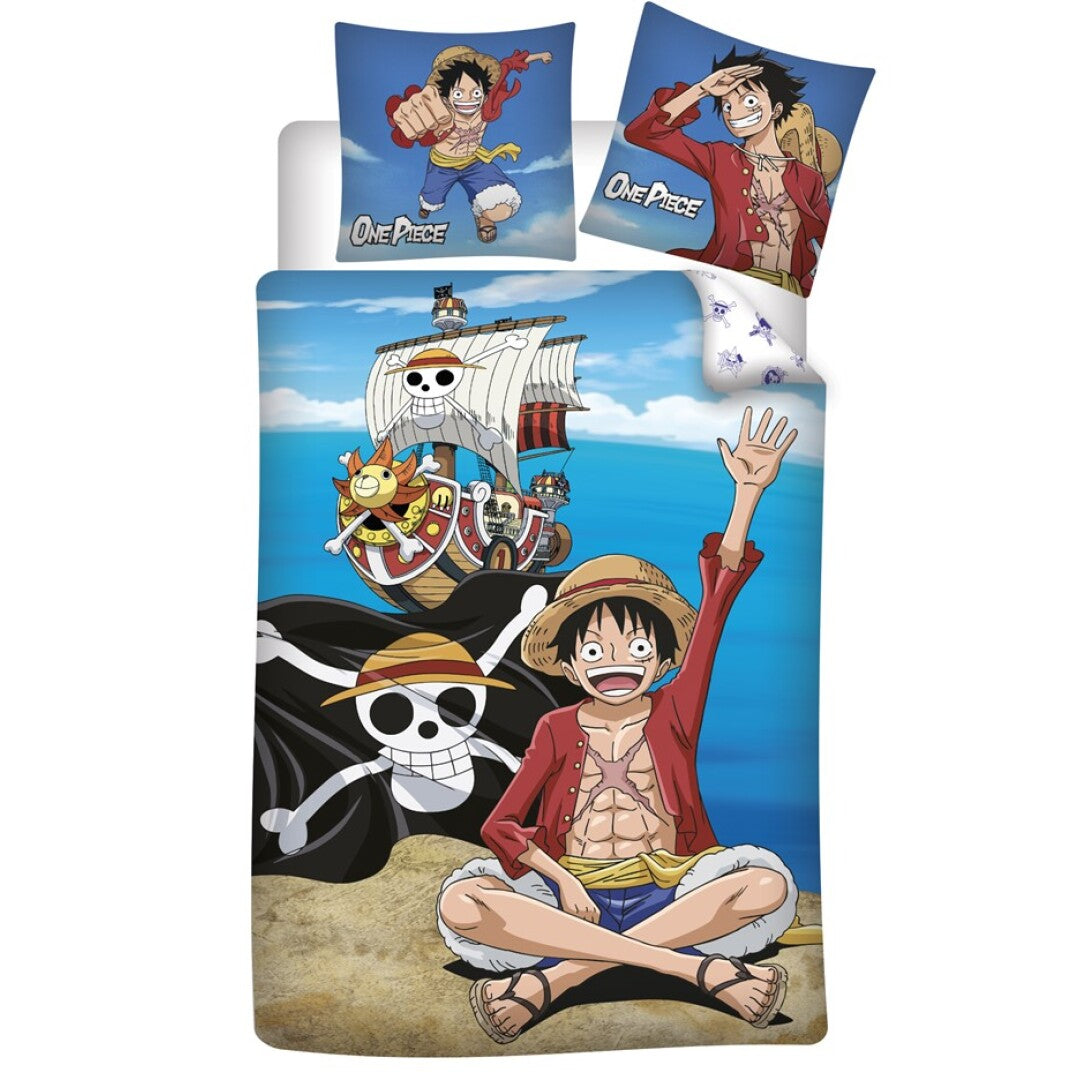 One Piece Wende-Bettwäsche Set 2-tlg. 135-140x 200 cm aus Baumwolle