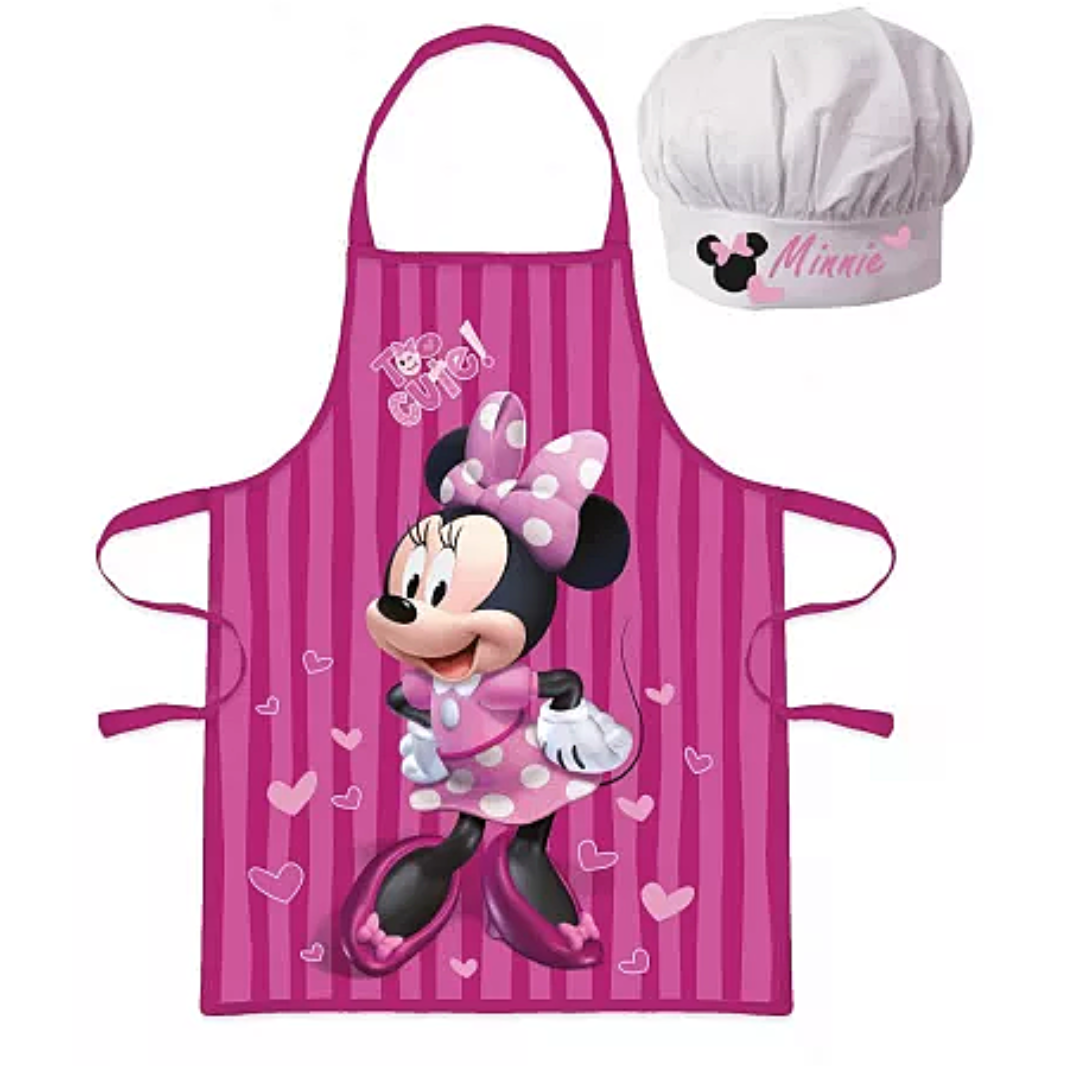 Minnie Mouse Kochschürze Set mit Chefmütze