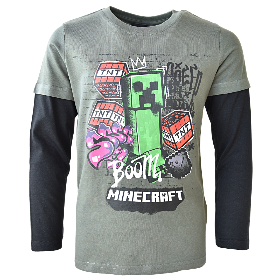 Minecraft Langarmshirt für Jungen