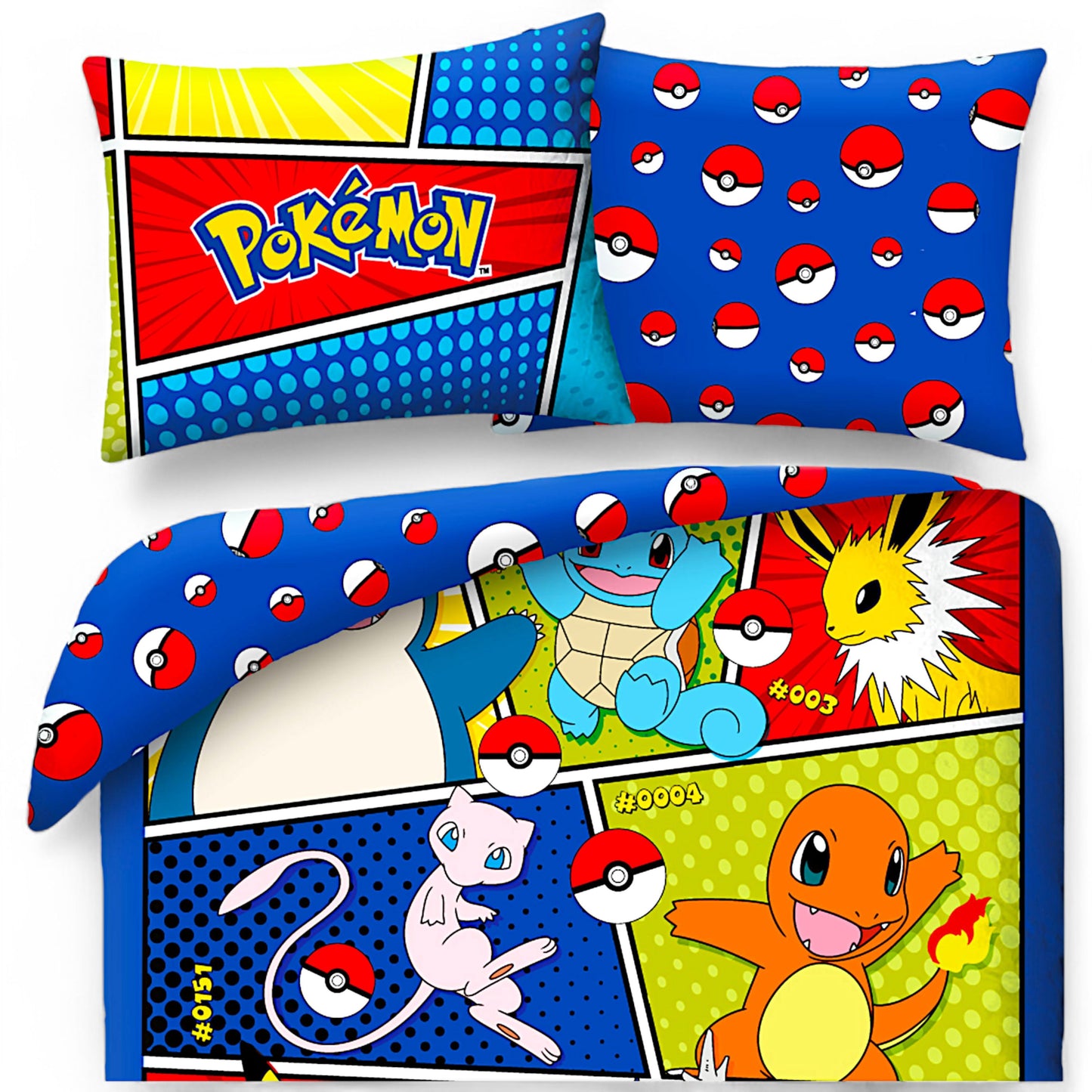 Pokémon Wende-Kinderbettwäsche Set 2-tlg. 135-140 x 200 cm
