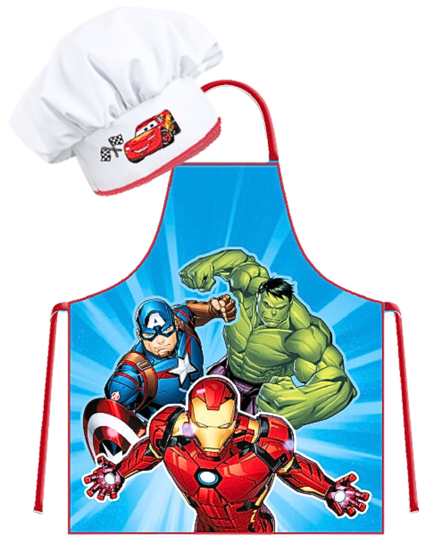 Avengers Kochschürze Set mit Kochmütze