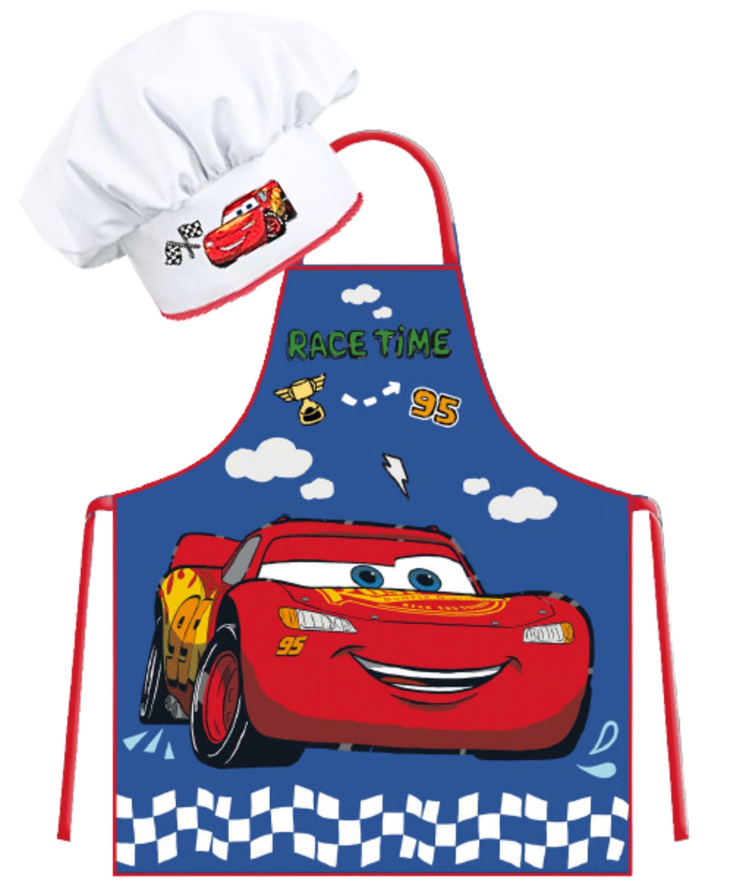Disney Cars Kochschürze Set mit Kochmütze