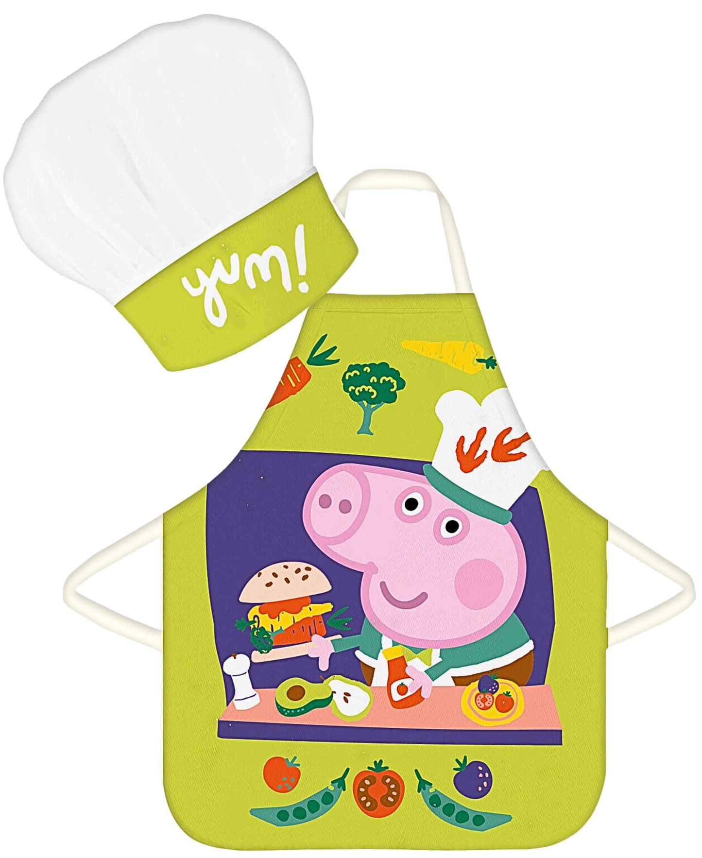 Peppa Pig Kochschürze Set mit Kochmütze