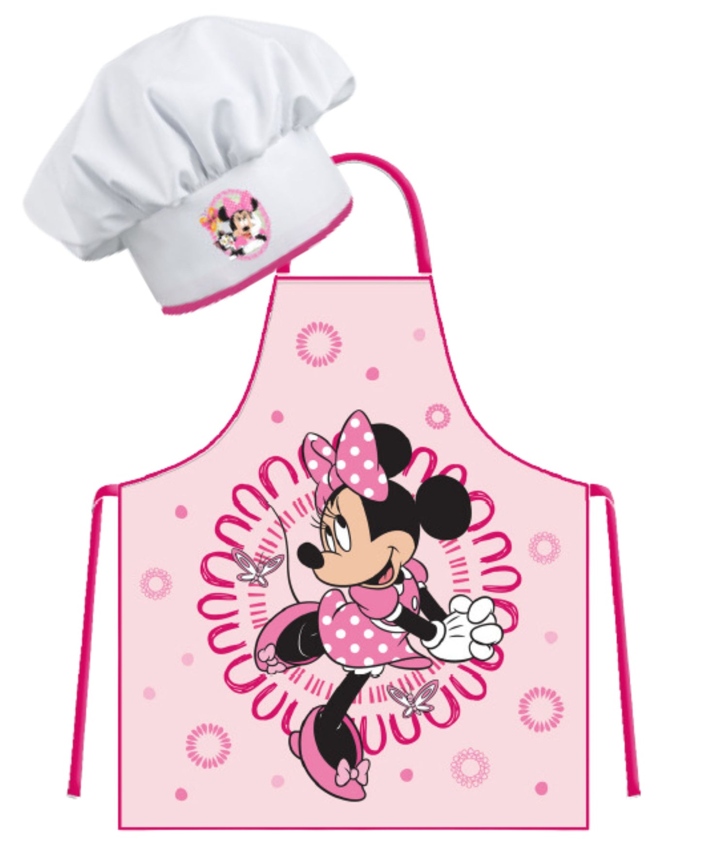 Minnie Mouse Kochschürze Set mit Kochmütze