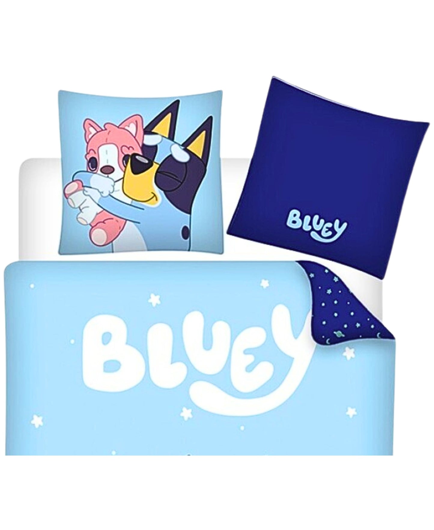 Bluey Wende-Kinderbettwäsche Set 2-tlg. 135-140 x 200 cm