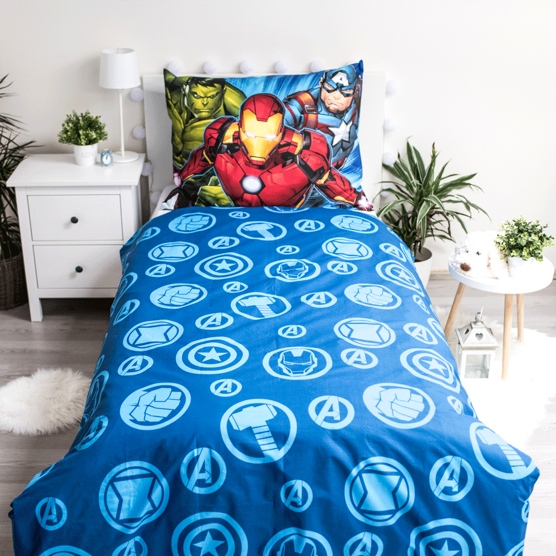 Avengers Kinderbettwäsche Set 2-tlg. 135-140 x 200 cm