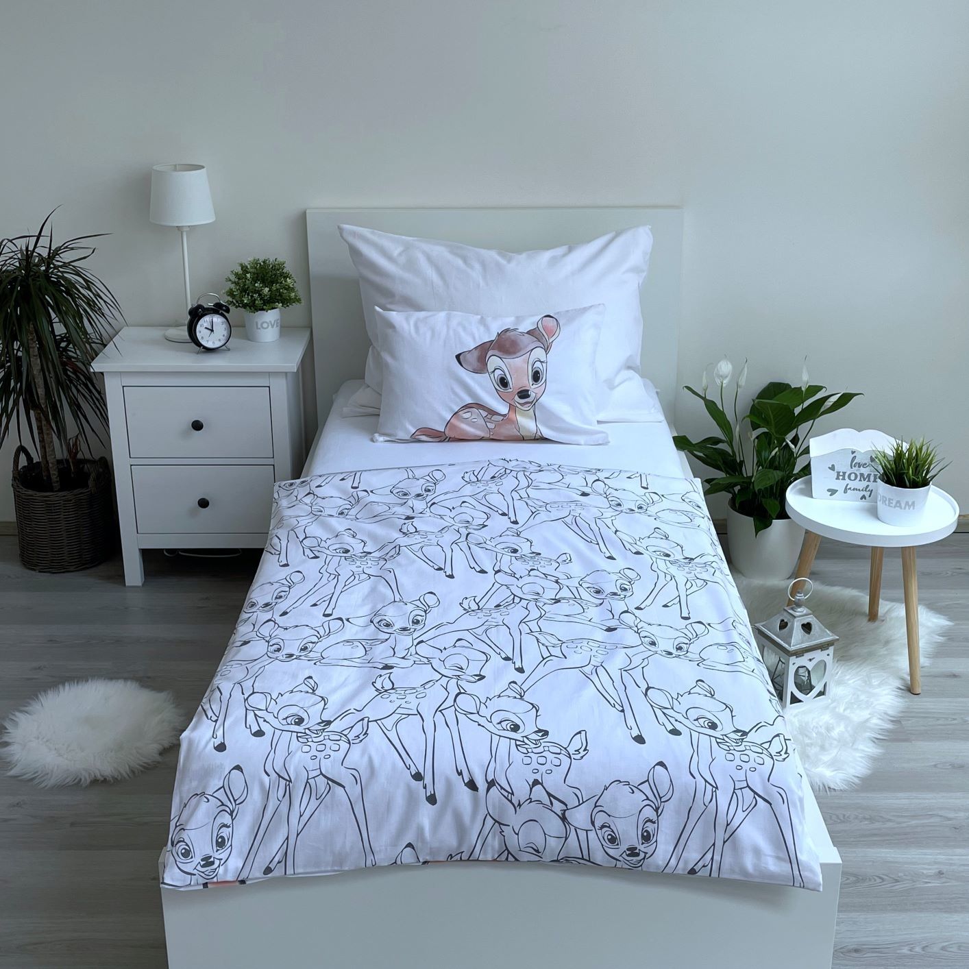 Disney Klassik Bambi Babybettwäsche Set 2-tlg. 100 x 135 cm