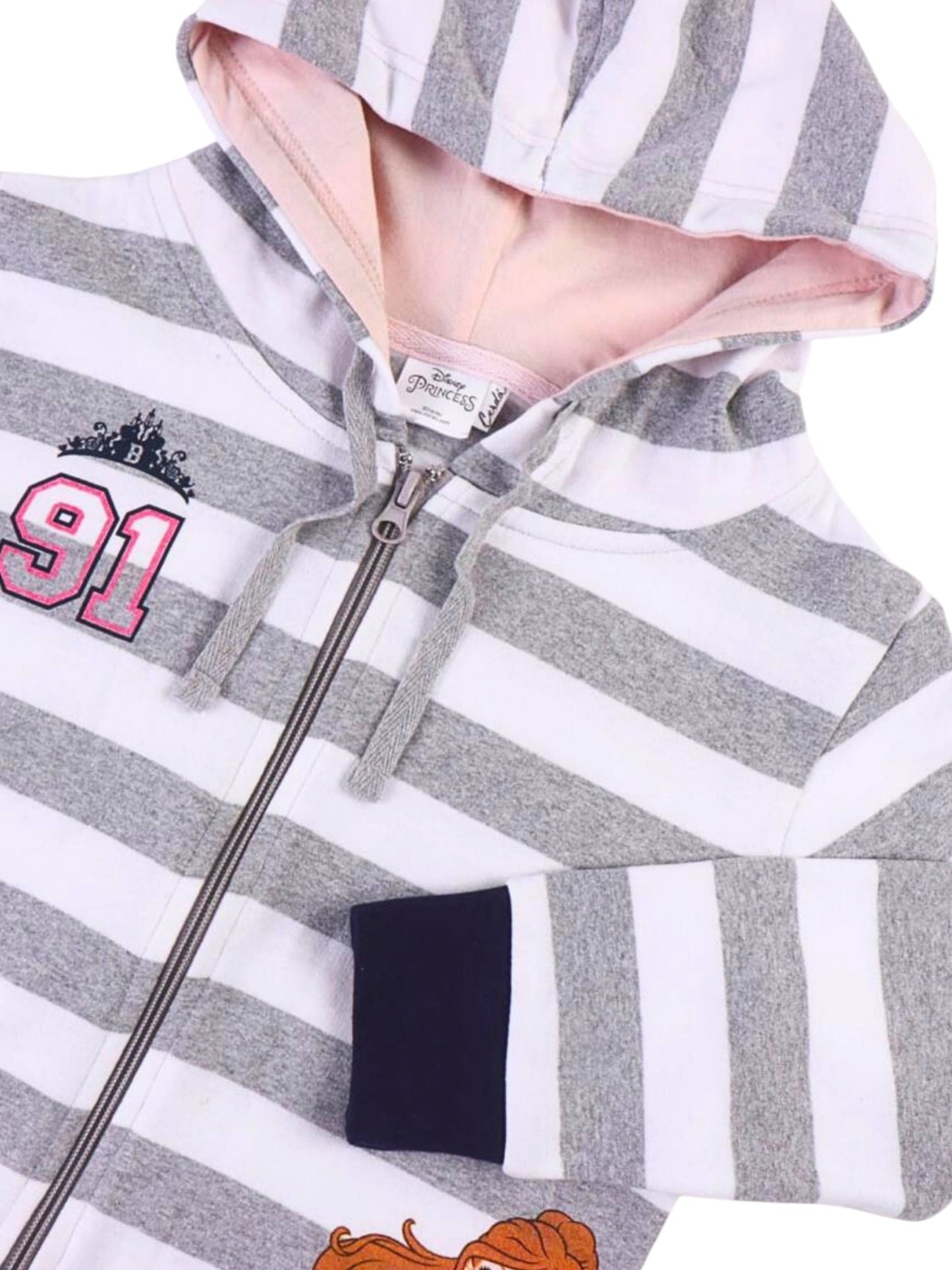 3tlg. Outfit Sweatjacke, Langarmshirt & Hose Disney Princess