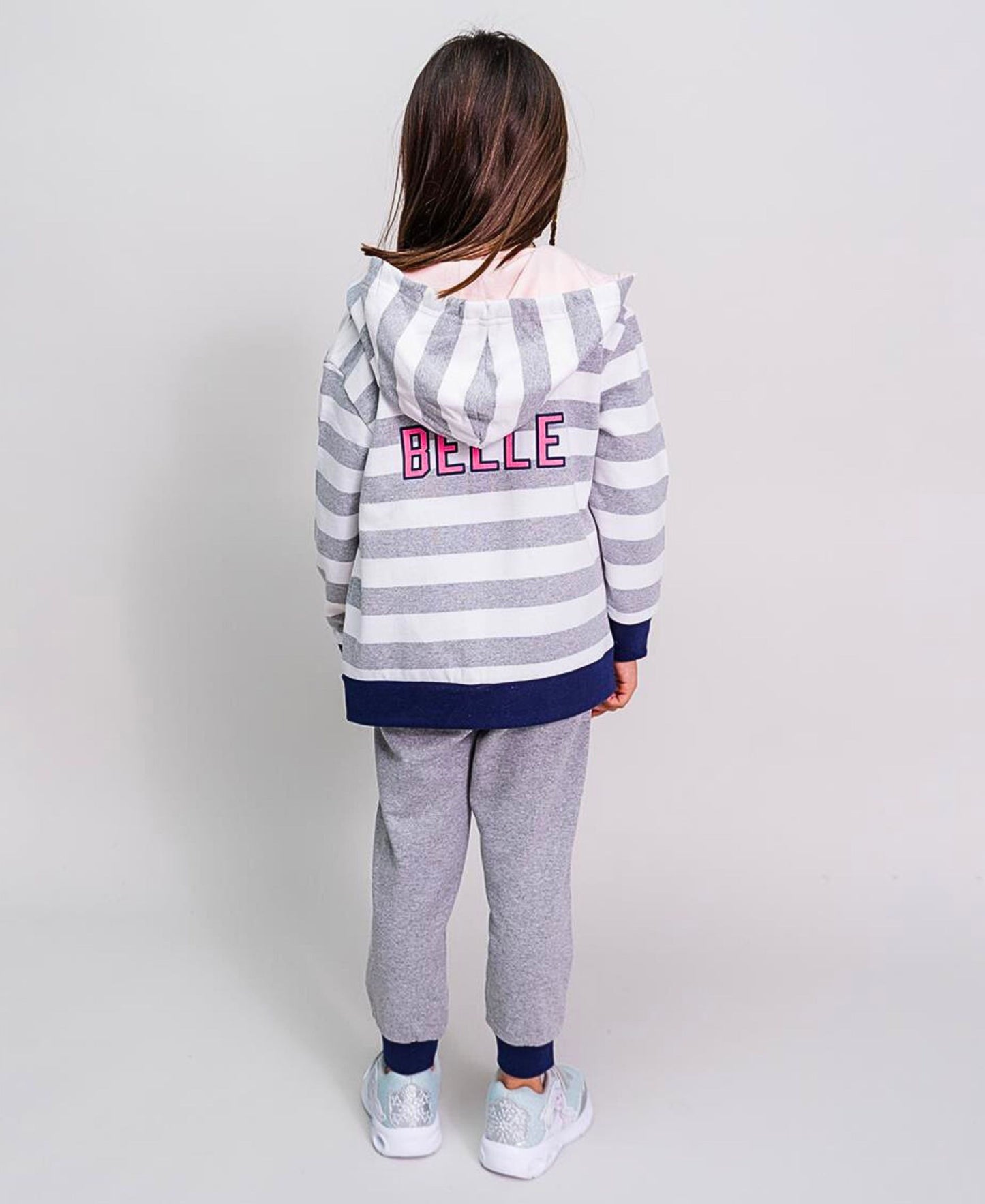 3tlg. Outfit Sweatjacke, Langarmshirt & Hose Disney Princess