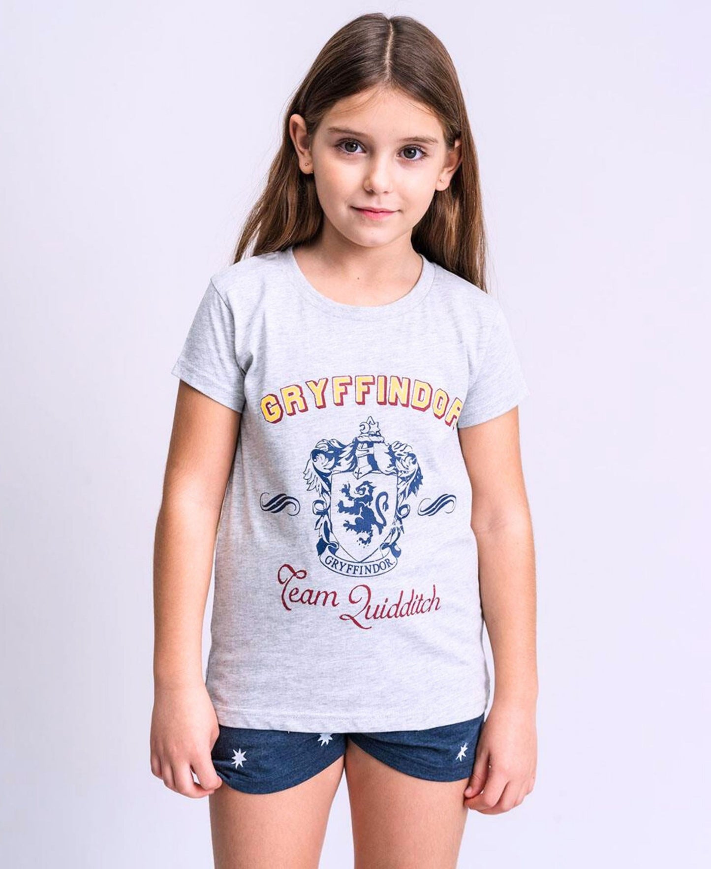 Schlafanzug kurz Harry Potter Gryffindor für Mädchen