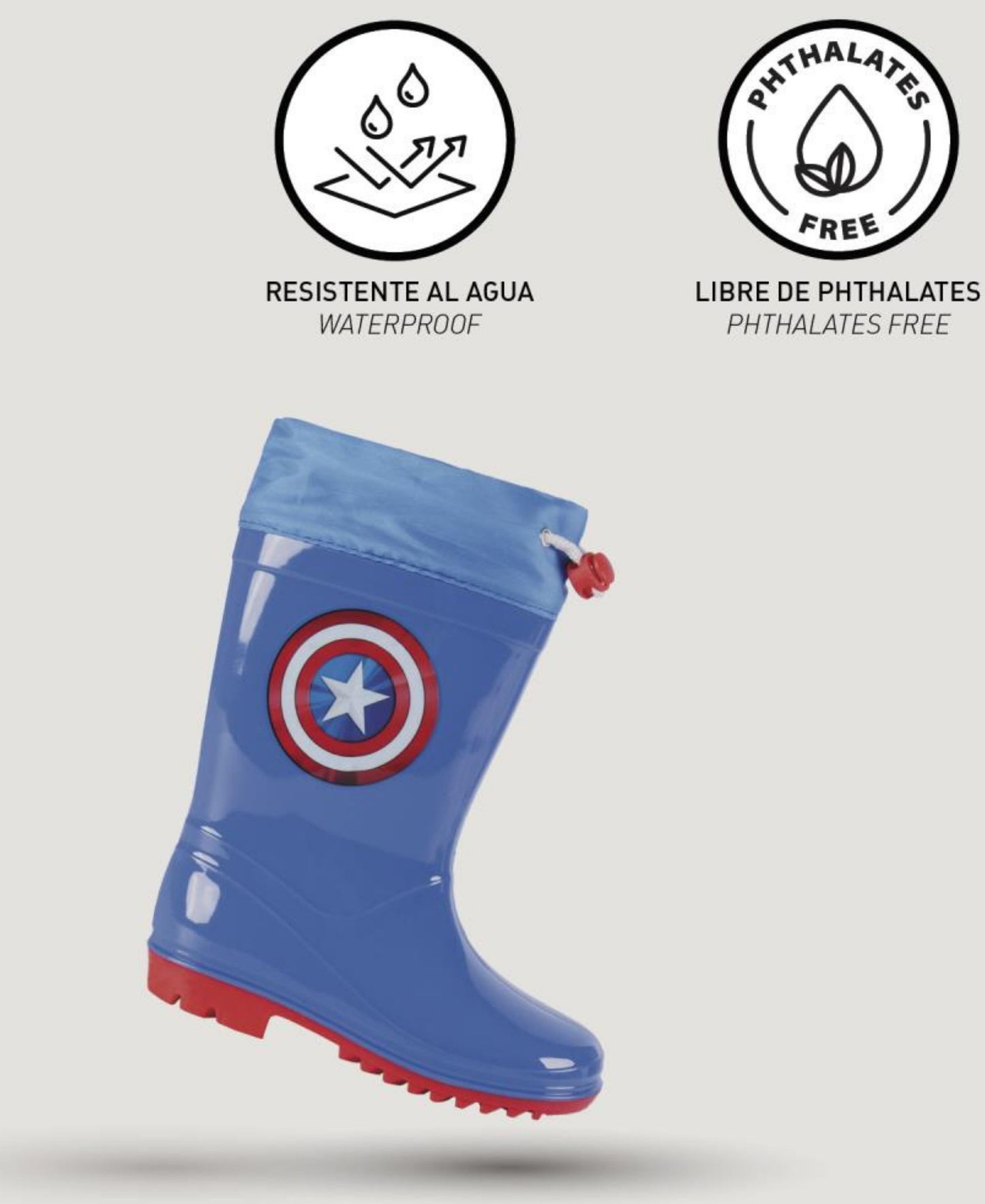 Captain America Gummistiefel für Jungen