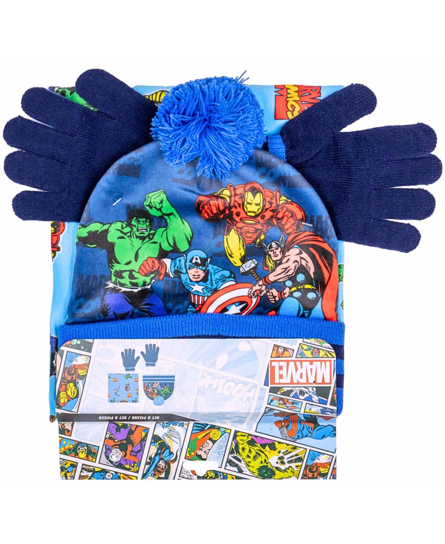 Avengers Winter Mütze Set 3-teilig