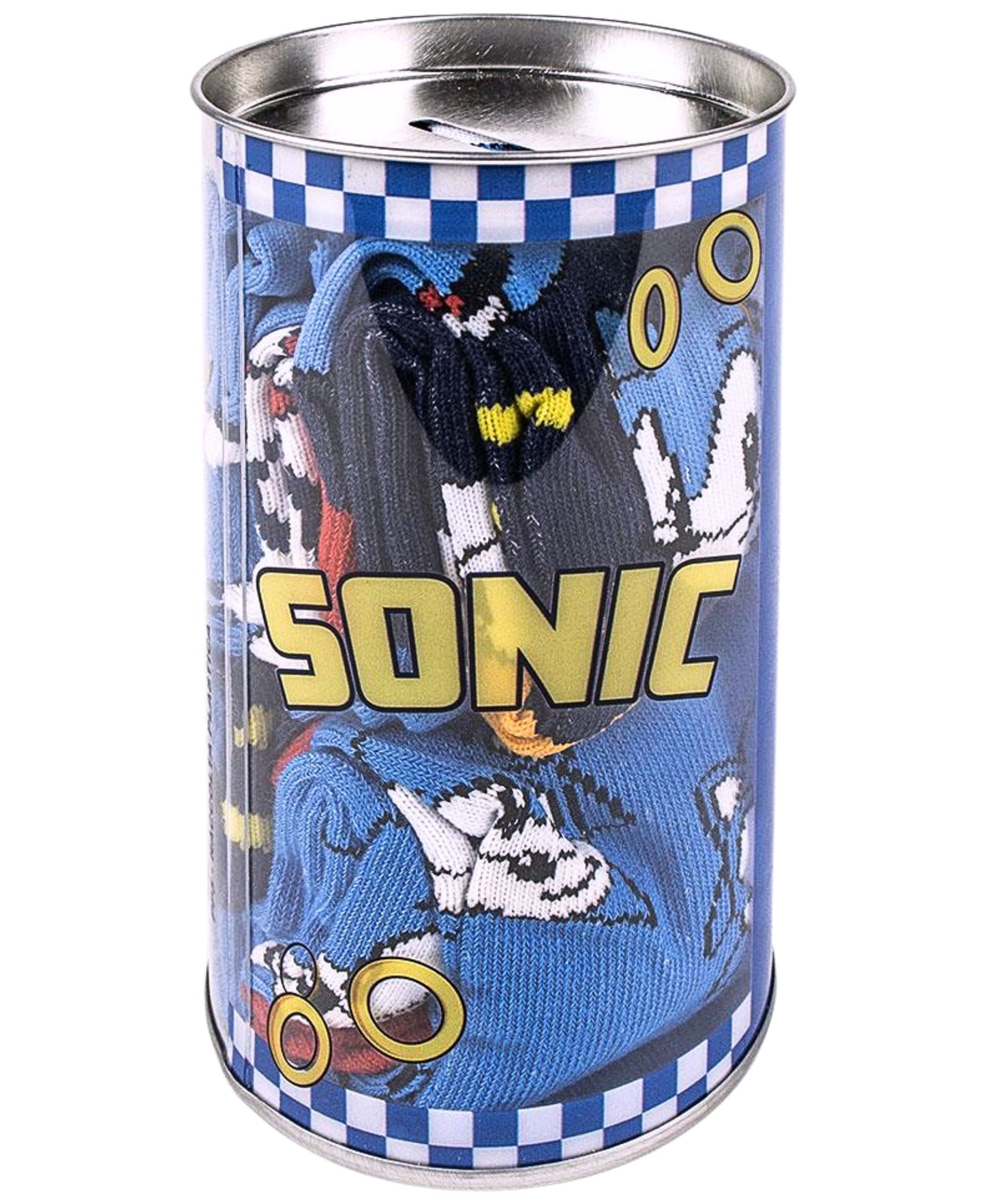 Sonic The Hedgehog 4er - Pack Socken in Spardose Gr. 27-38