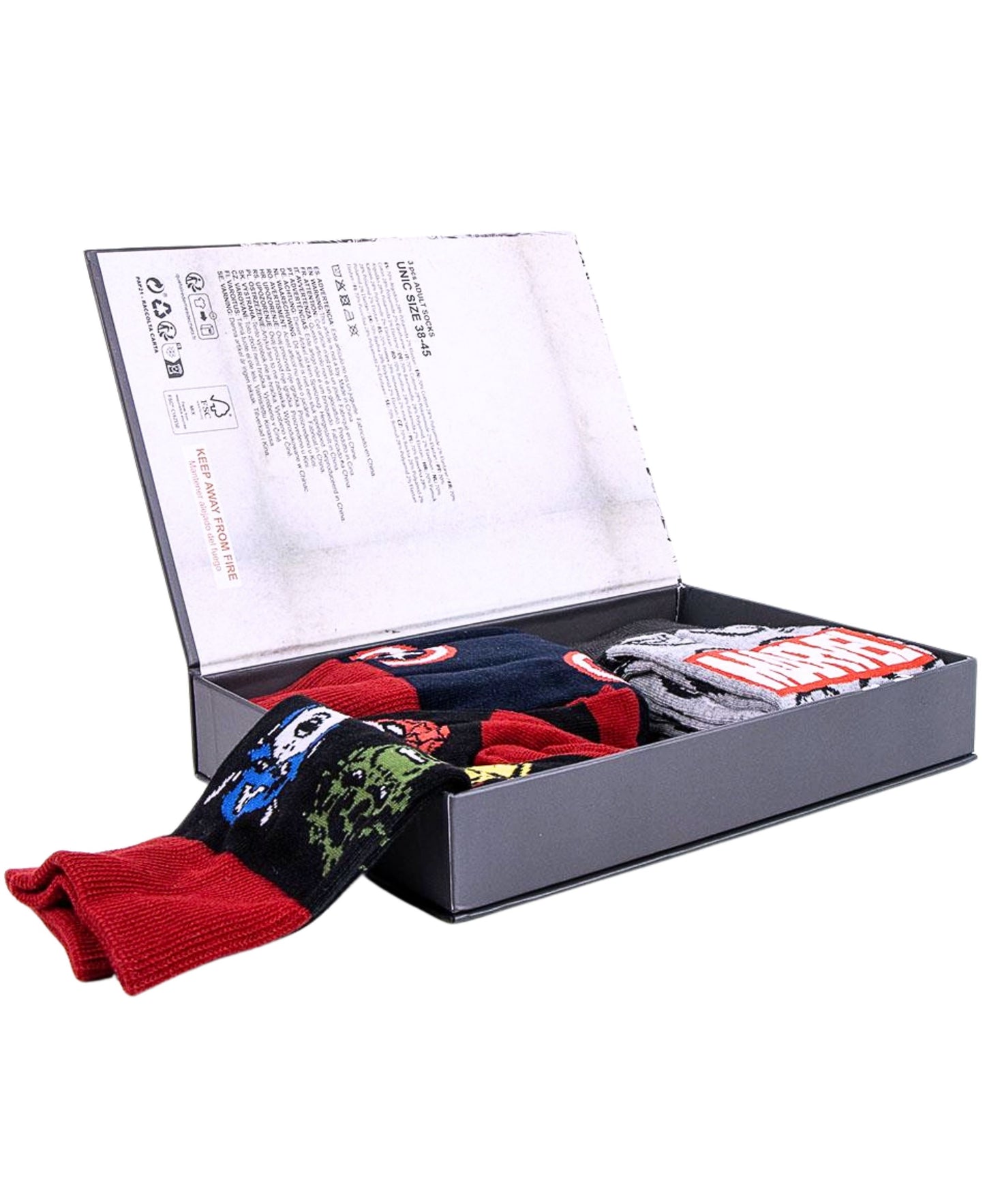 Marvel 3er - Pack Socken in Geschenkkarton Gr. 38-45